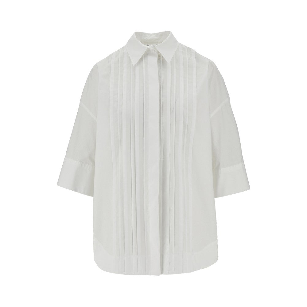 P.A.R.O.S.H. S pleated oversized poplin shirt