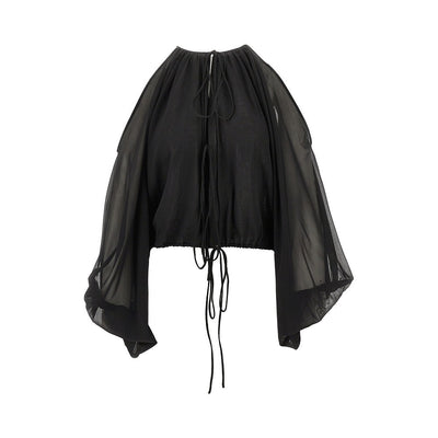 vesta stretch georgette blouse