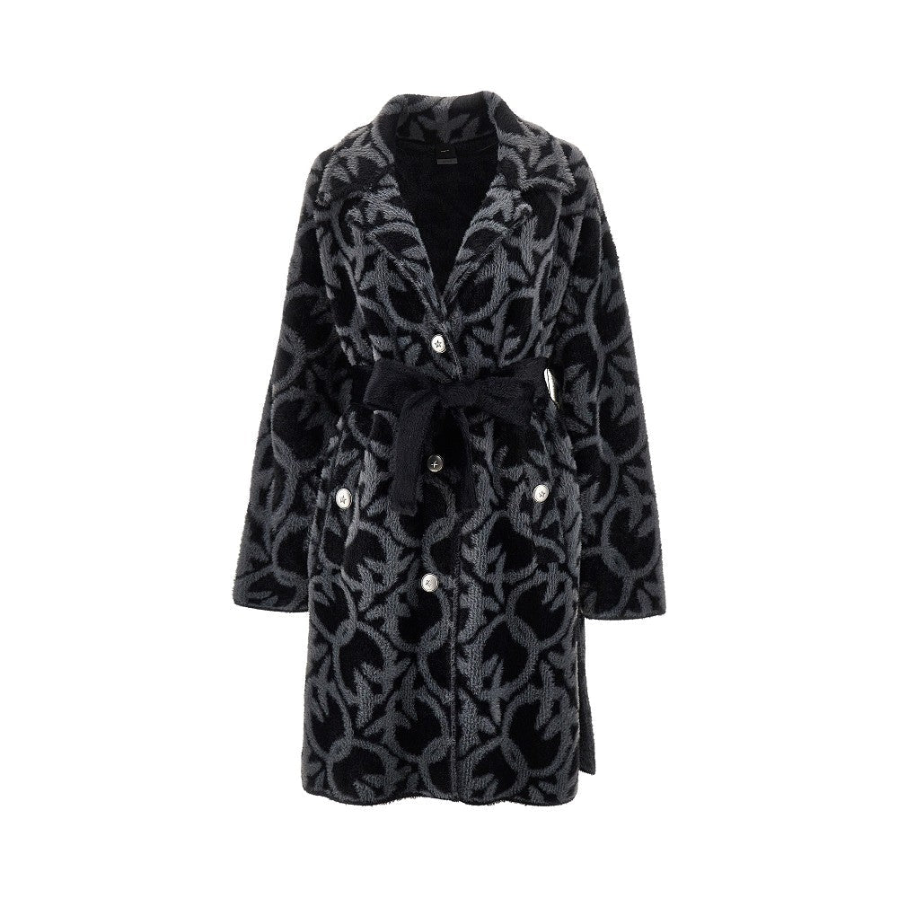 PINKO L love birds velour coat