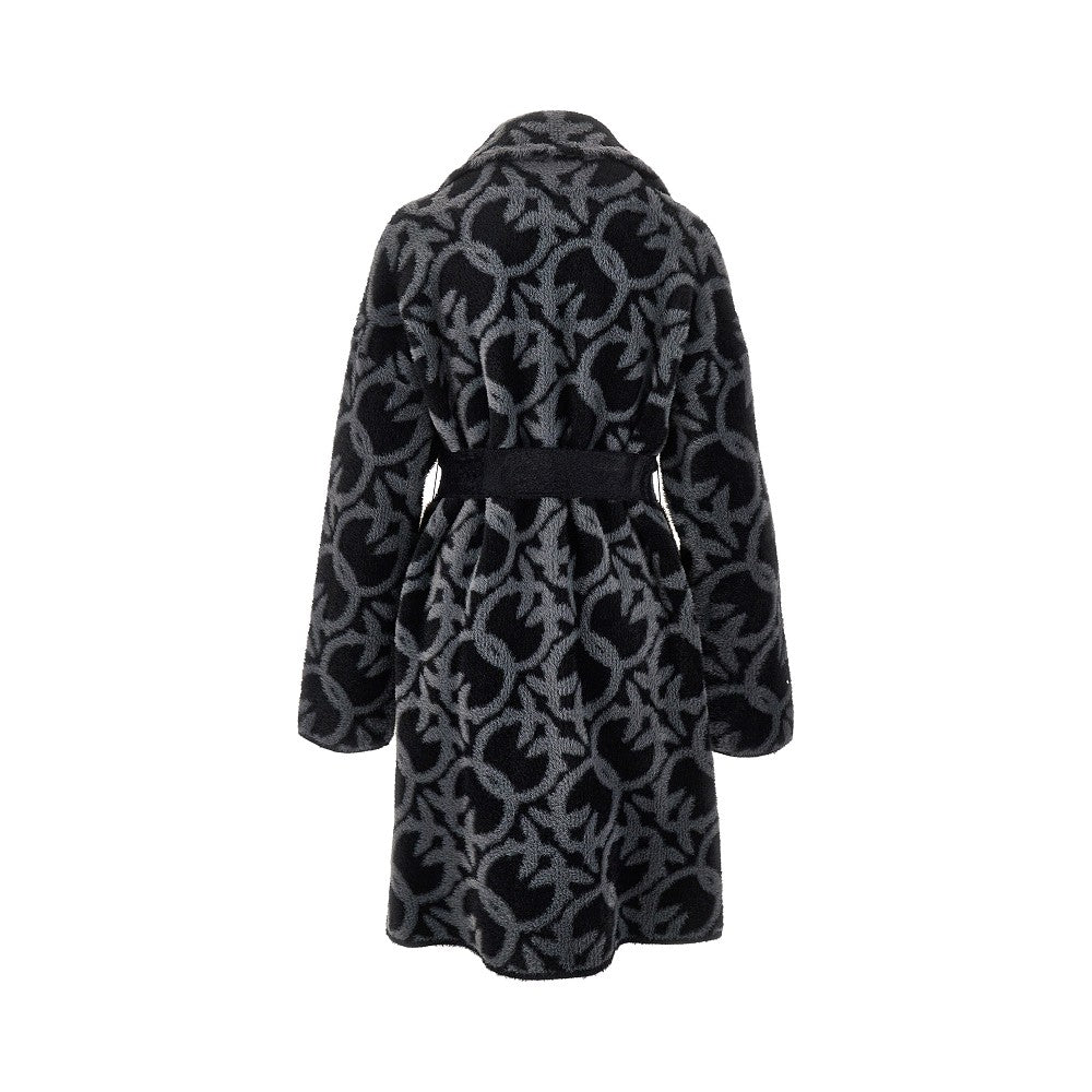 PINKO L love birds velour coat