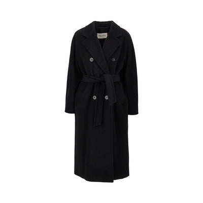 midi cloth double-breasted coat