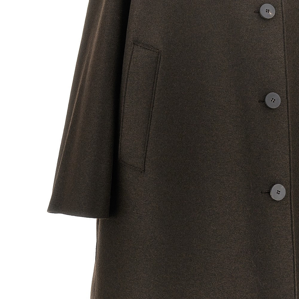 HARRIS WHARF LONDON 40 pressed wool balmacaan coat