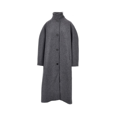 double wool oversized coat