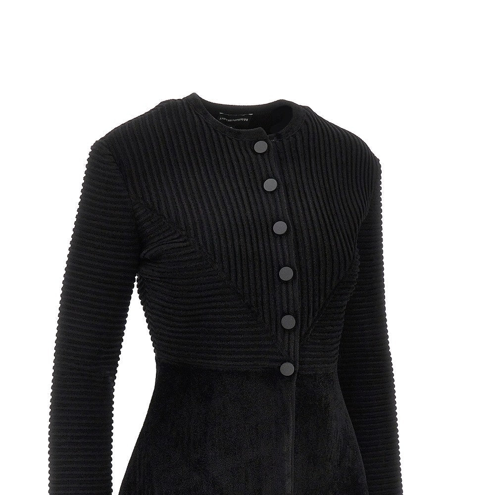 EMPORIO ARMANI 44 ottoman chenille jacket