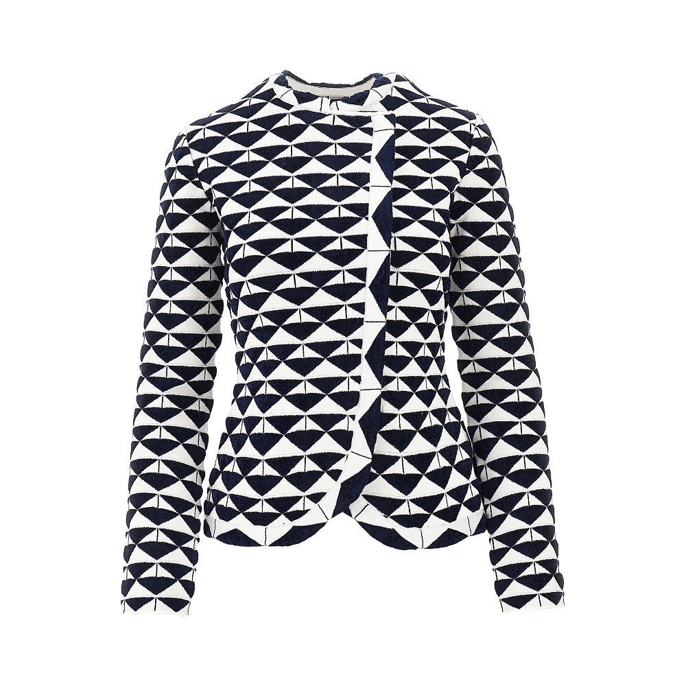 EMPORIO ARMANI 40 jacquard viscose-blend jacket