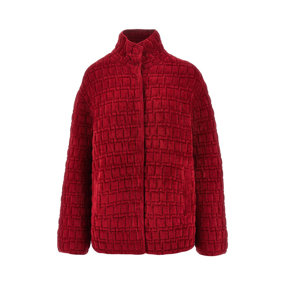 EMPORIO ARMANI 44 embossed jacquard chenille jacket