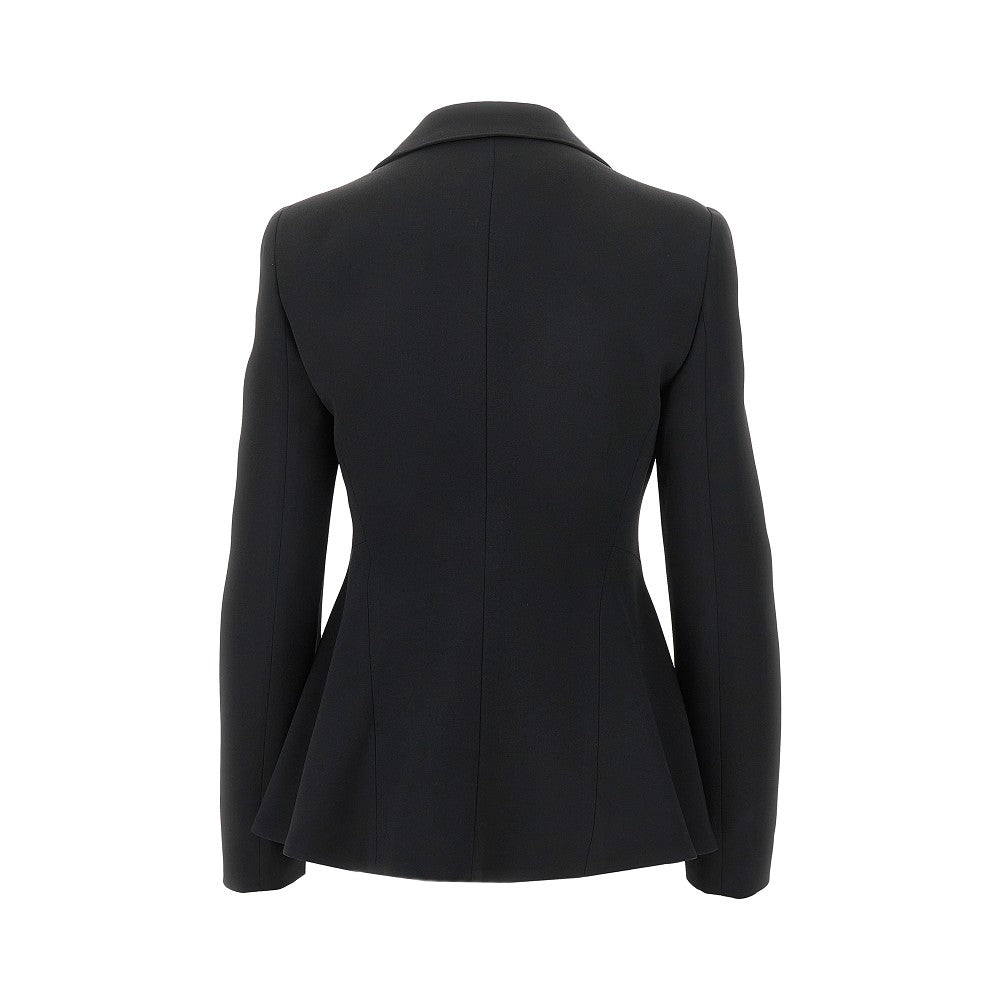 EMPORIO ARMANI 46 crepe cady single-breasted jacket