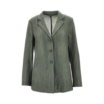 textured taffetà single-breasted jacket