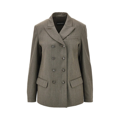 virgin wool double-breasted jacket