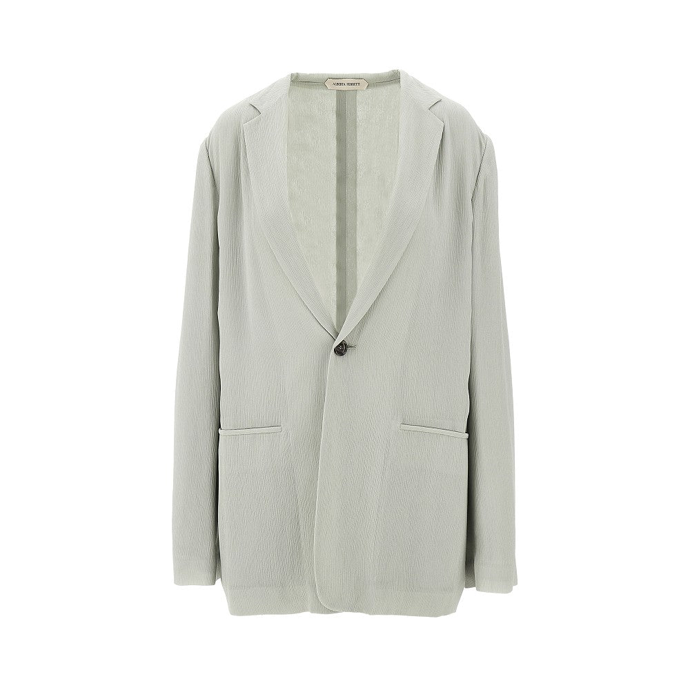 ALBERTA FERRETTI 46 crepe single-breasted jacket