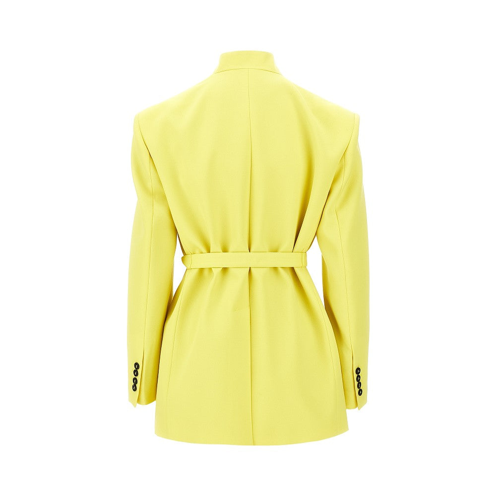 THE ATTICO 40 gabardine jacket with belt