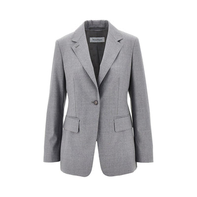 single-breasted wool jacket