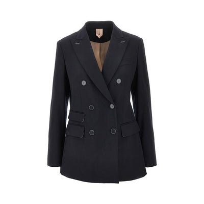 gabardine double-breasted tailored jacket