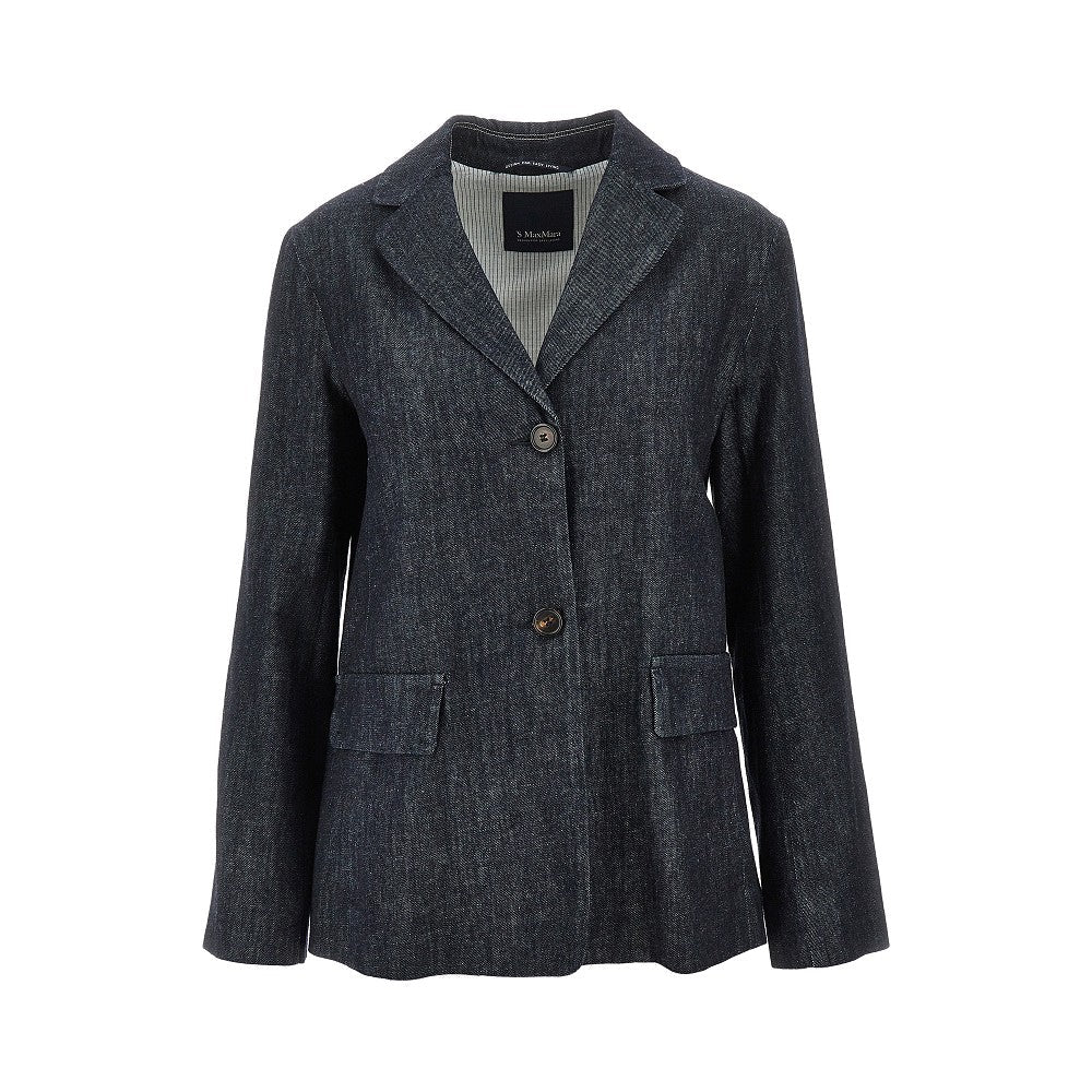 MAX MARA S 40 single-breasted denim jacket