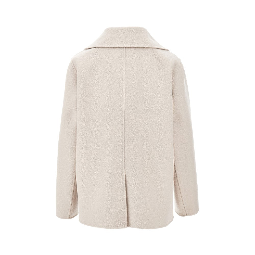 MAX MARA S 40 wool drap double-breasted jacket
