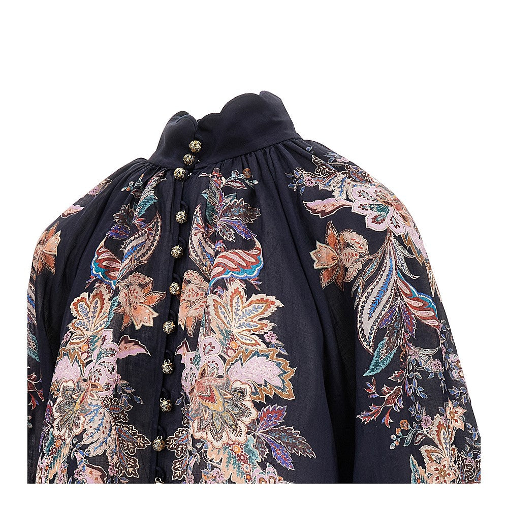 ZIMMERMANN III rhiannon ramie blouse