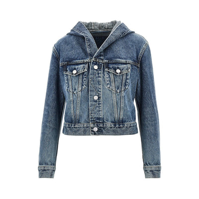 hooded denim jacket
