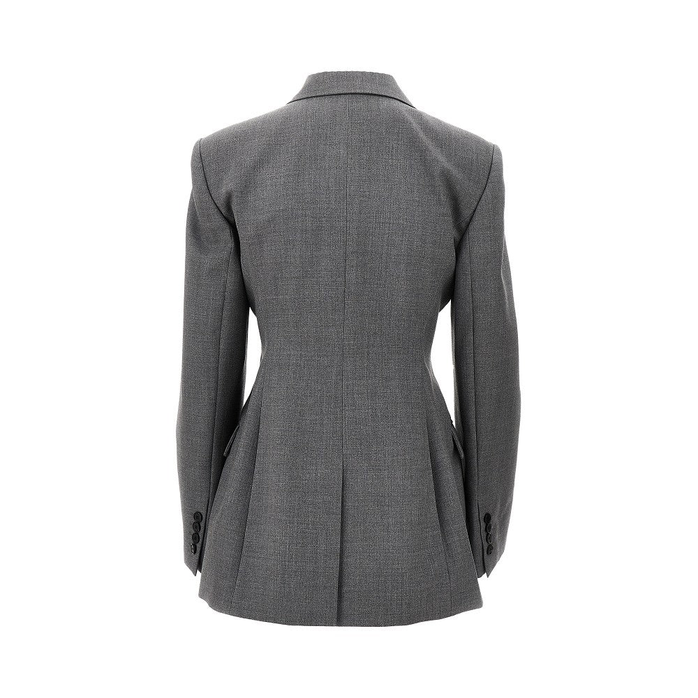 GIVENCHY 38 single-breasted jacket with padded shoulders