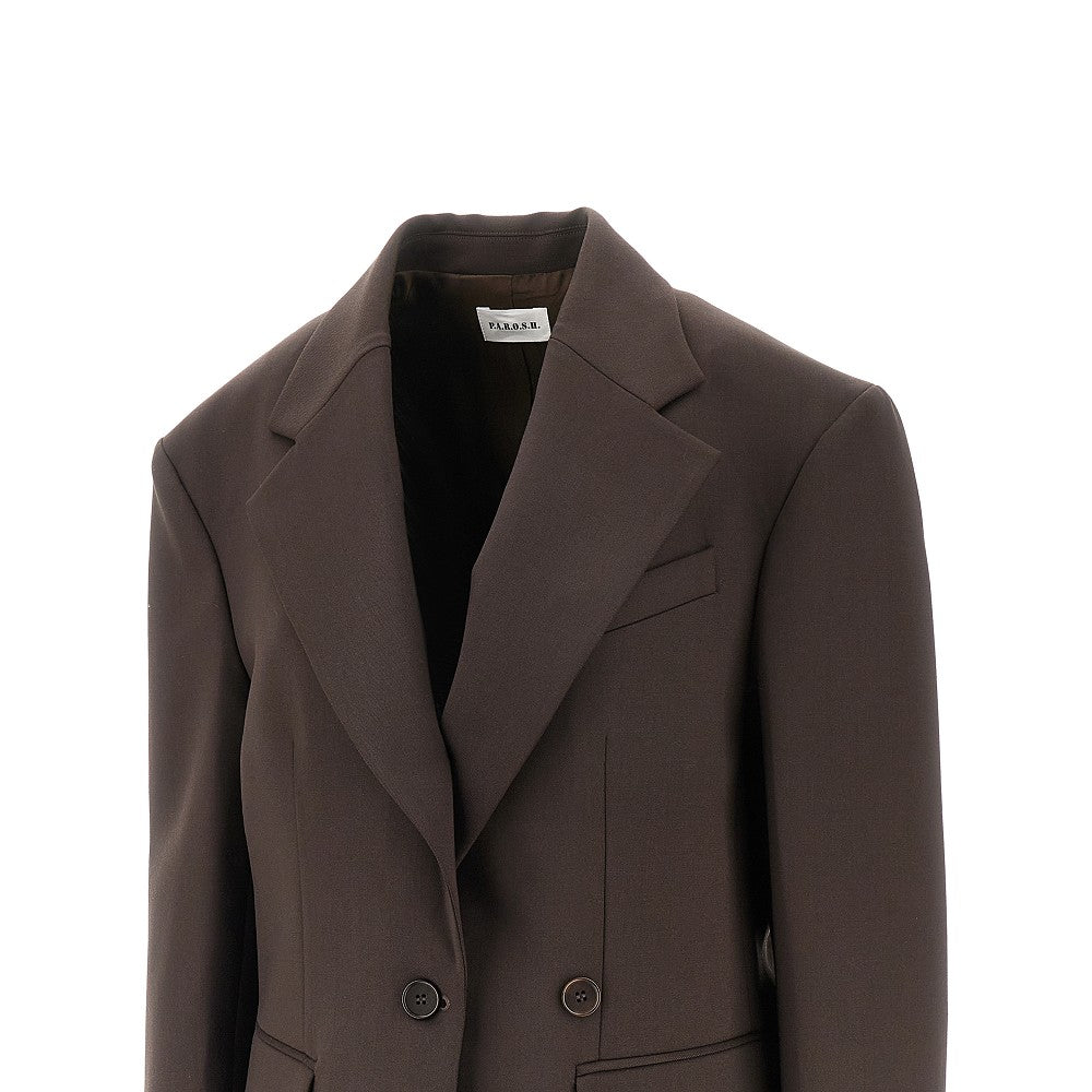 P.A.R.O.S.H. M linen-blend oversized jacket