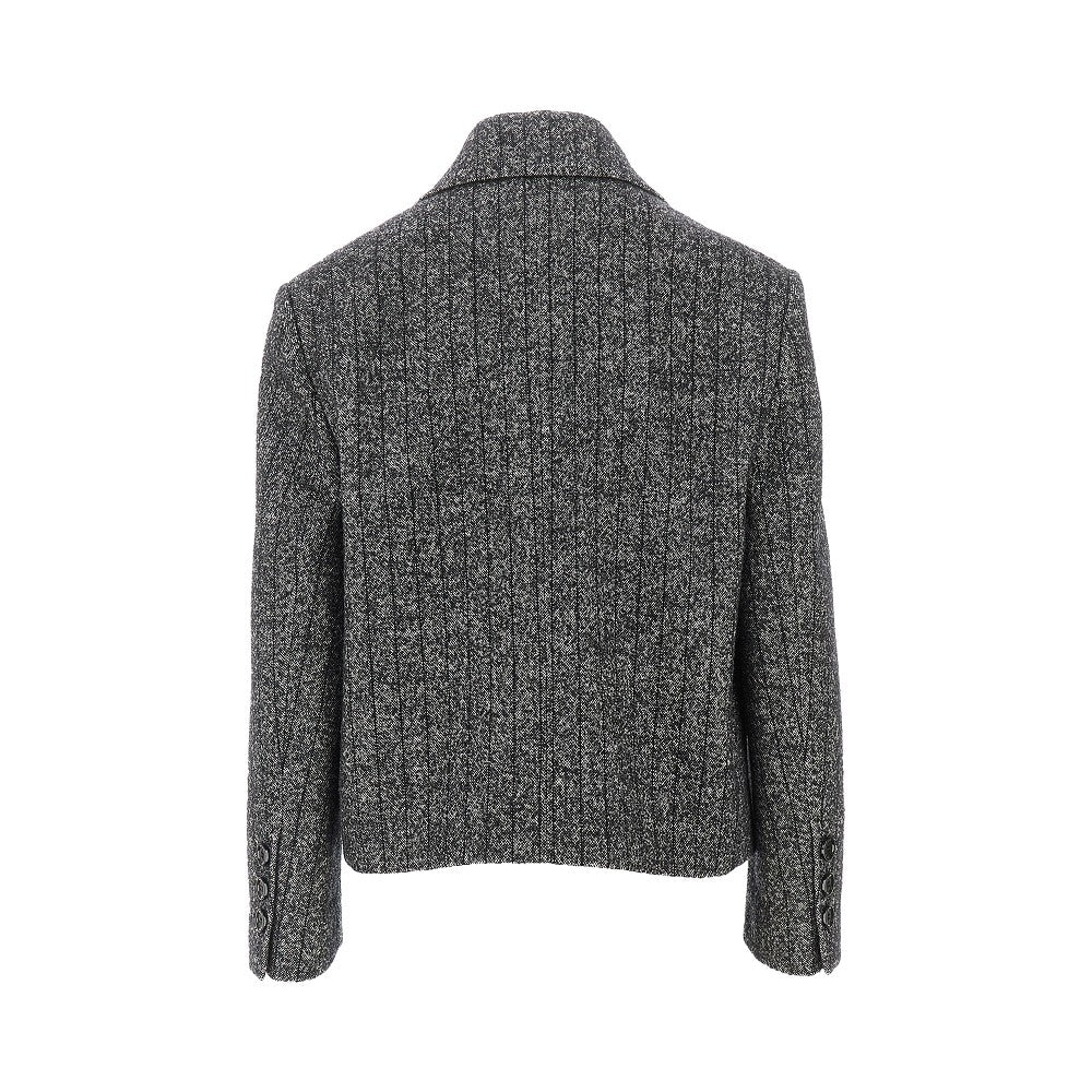 DOLCE&GABBANA 40 pinstriped wool-blend double-breasted jacket