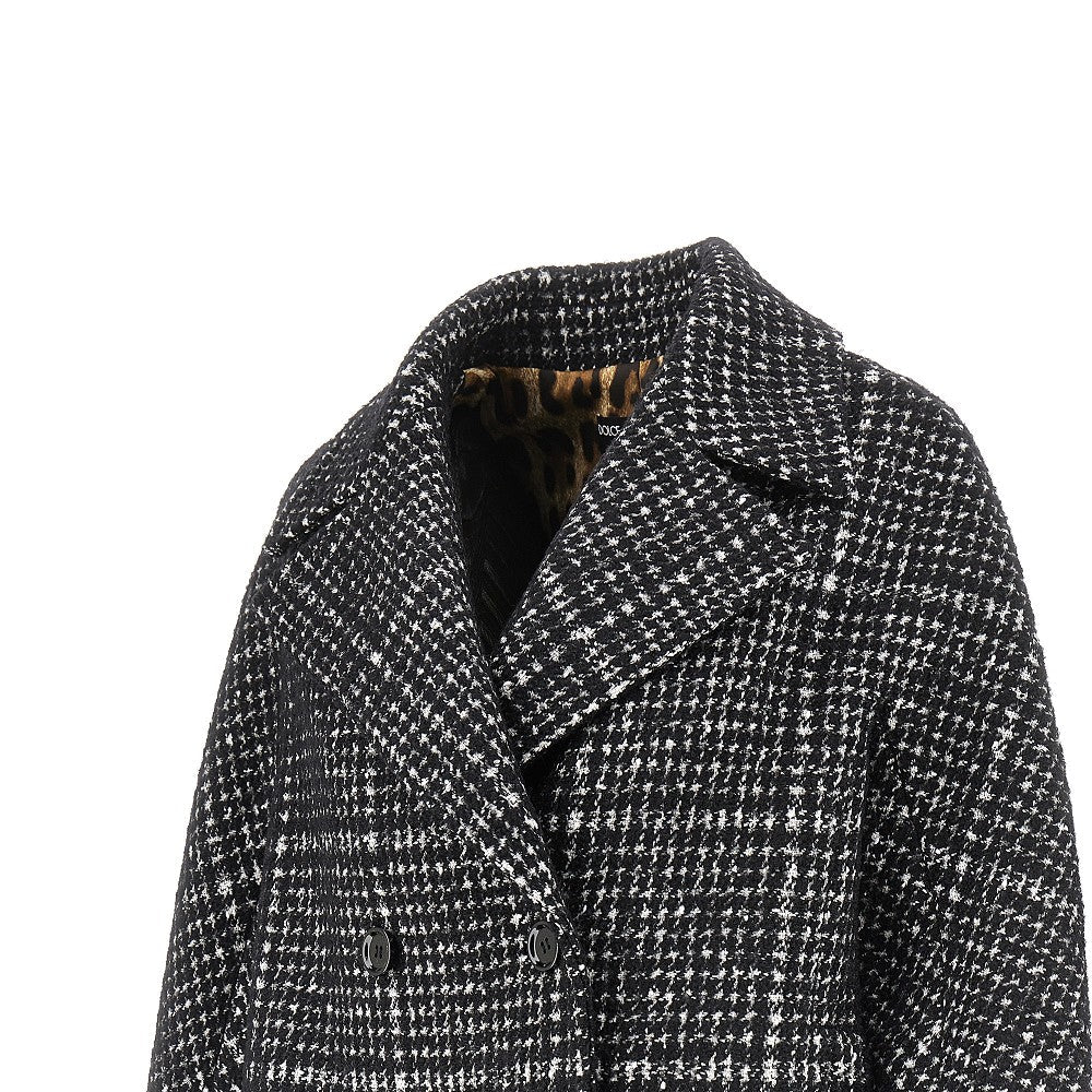 DOLCE&GABBANA 40 houndstooth wool-blend jacket