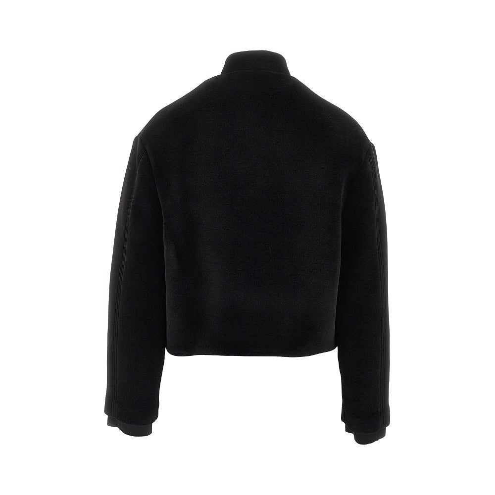 JIL SANDER 36 velvet full-zip jacket