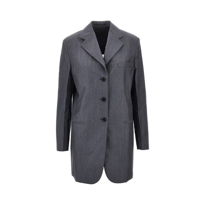 fil-à-fil wool tailored jacket
