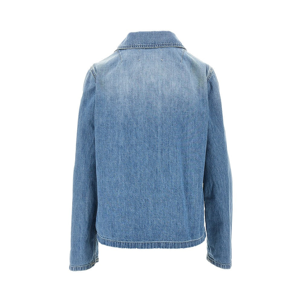 MAISON MARGIELA 40 distressed denim shirt jacket