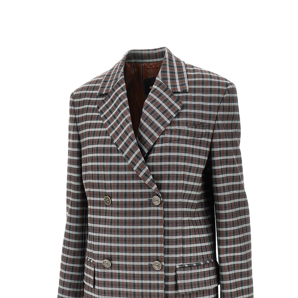 ETRO 40 wool-blend oversized double-breasted jacket