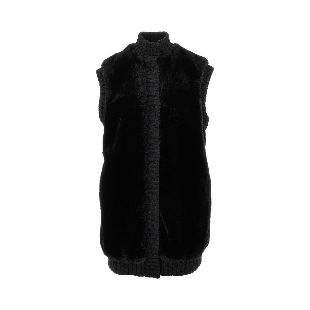 PINKO XS faux fur vest