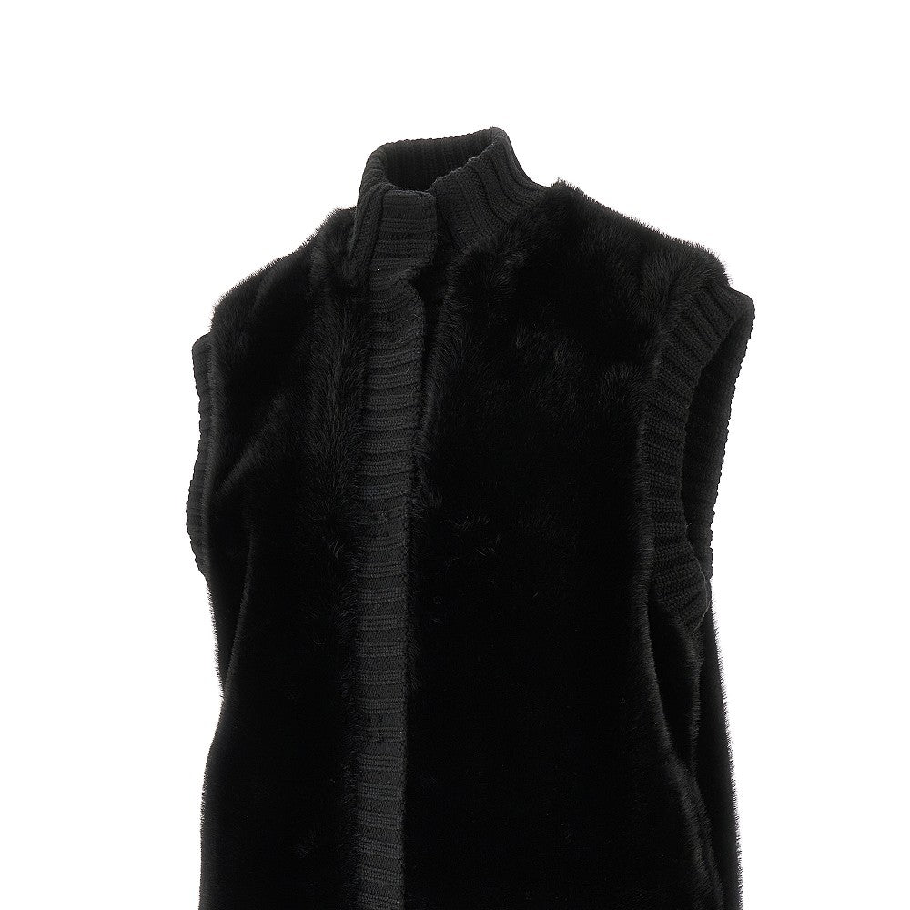 PINKO XS faux fur vest