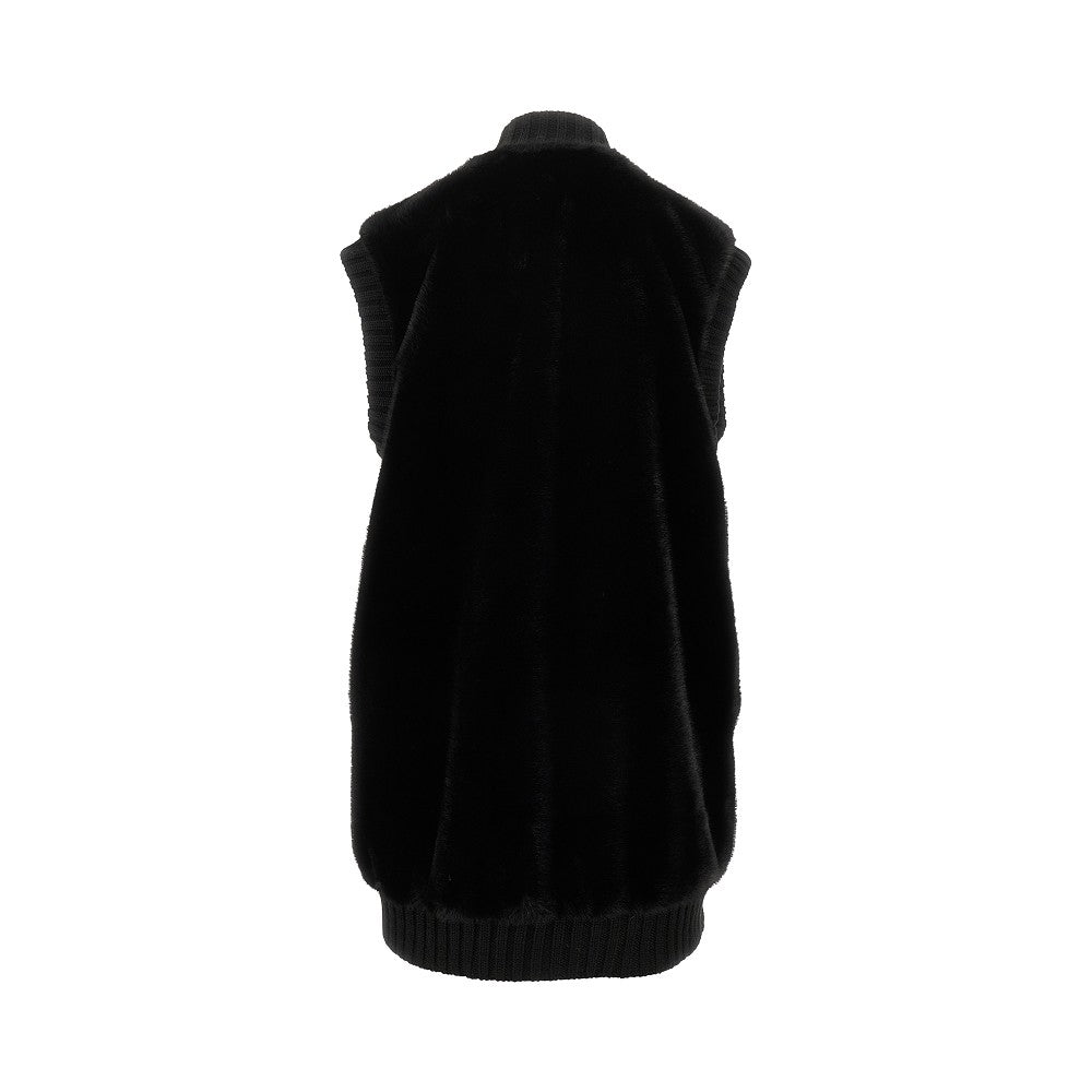 PINKO XS faux fur vest