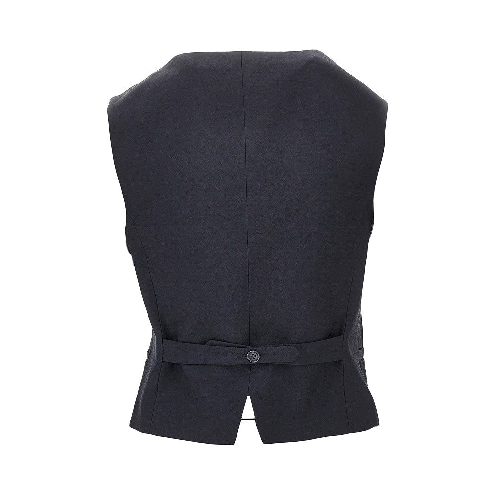 P.A.R.O.S.H. S linen-blend vest