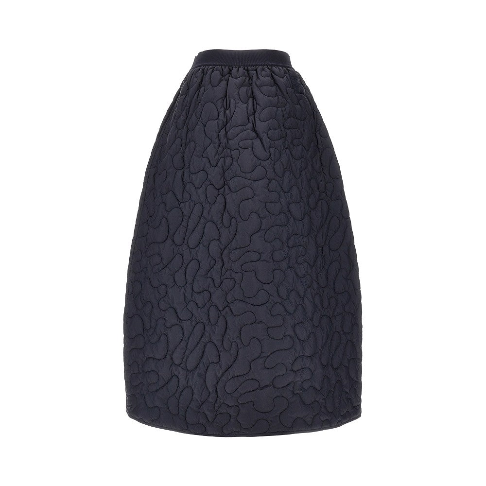 EMPORIO ARMANI 42 asv quilted nylon midi skirt