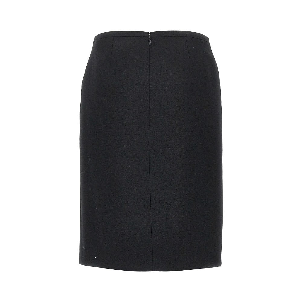 VERSACE 40 wool skirt with medusa 95 detail