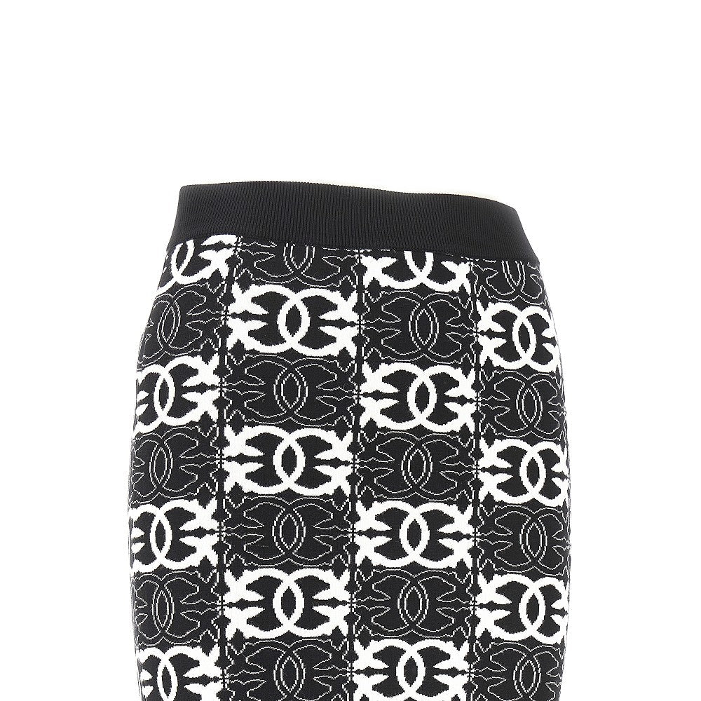 PINKO M jacquard knit mini skirt