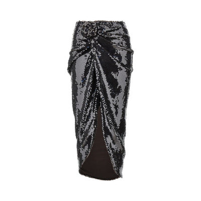 sequinned midi skirt