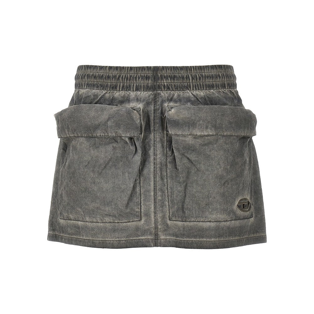 DIESEL 38 o-cean taslan fabric mini skirt