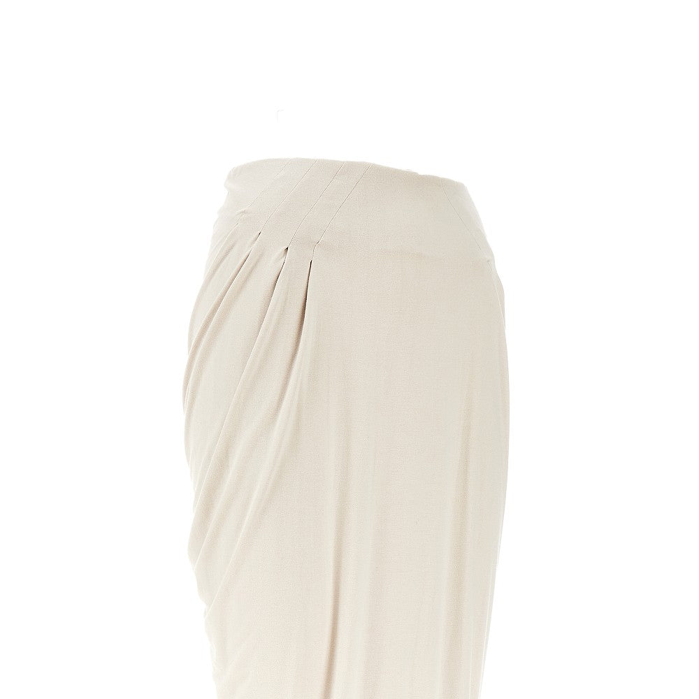 ENTIRE STUDIOS XS draped jersey long skirt