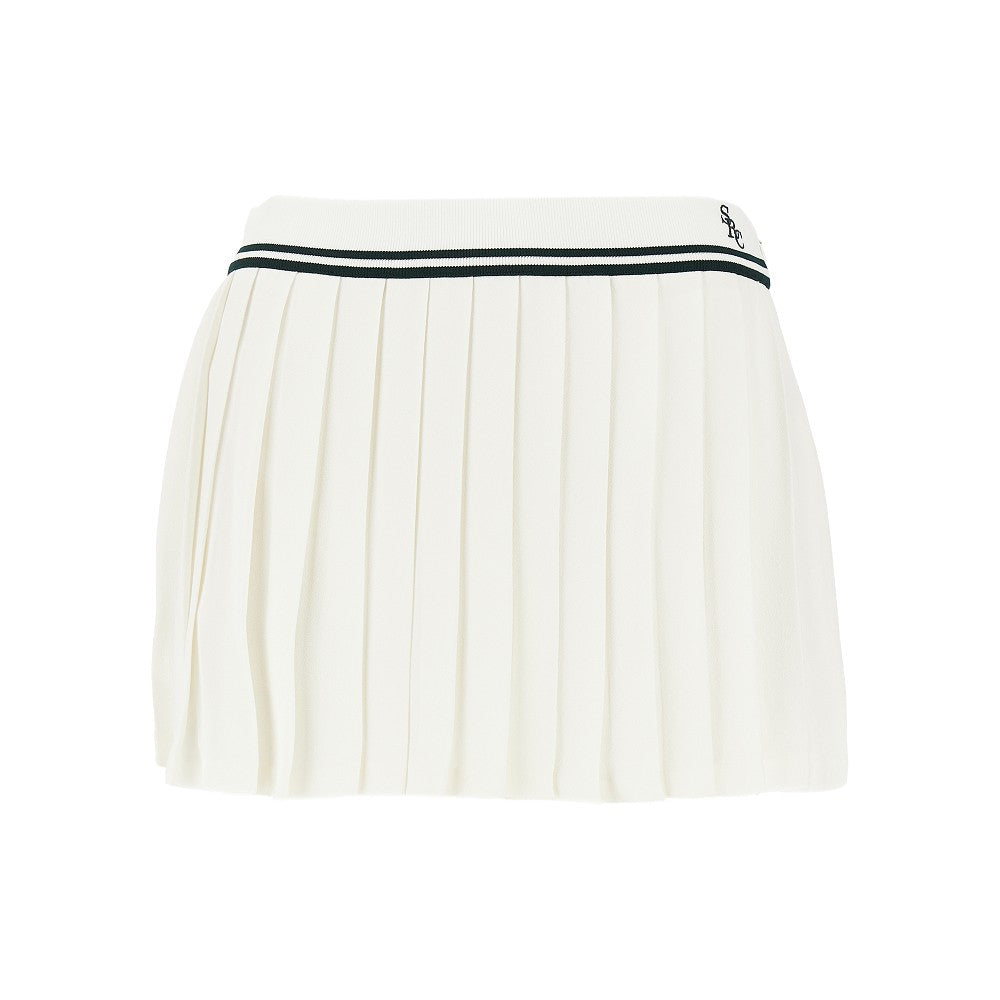 SPORTY AND RICH S src abigail pleated mini skirt
