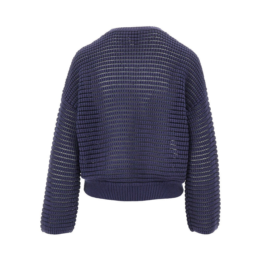 EMPORIO ARMANI M openworked cashmere blend sweater