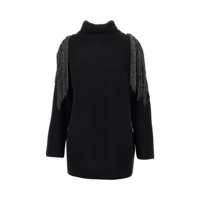 wool-blend long cardigan