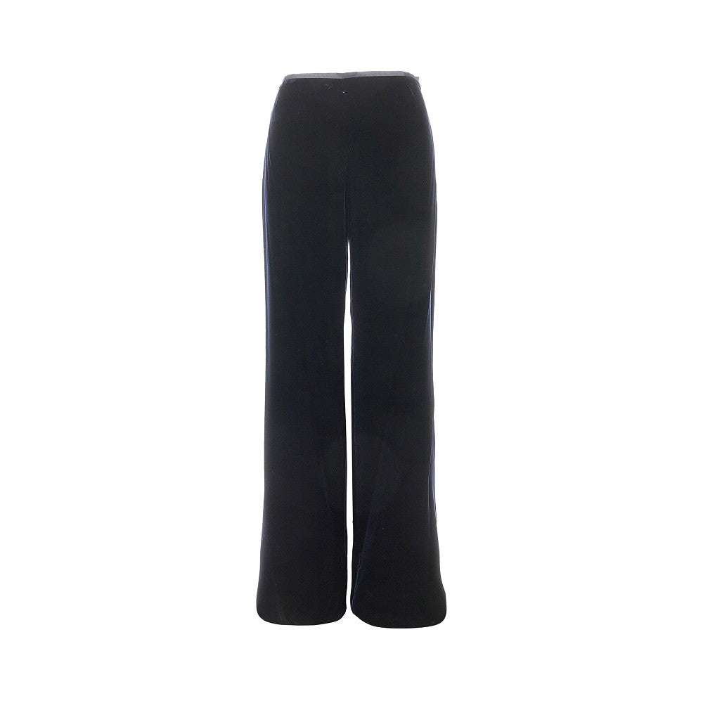 EMPORIO ARMANI 42 velvet palazzo pants