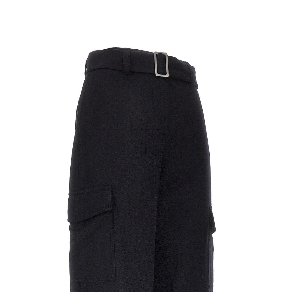 EMPORIO ARMANI 40 wool-blend cloth cargo pants