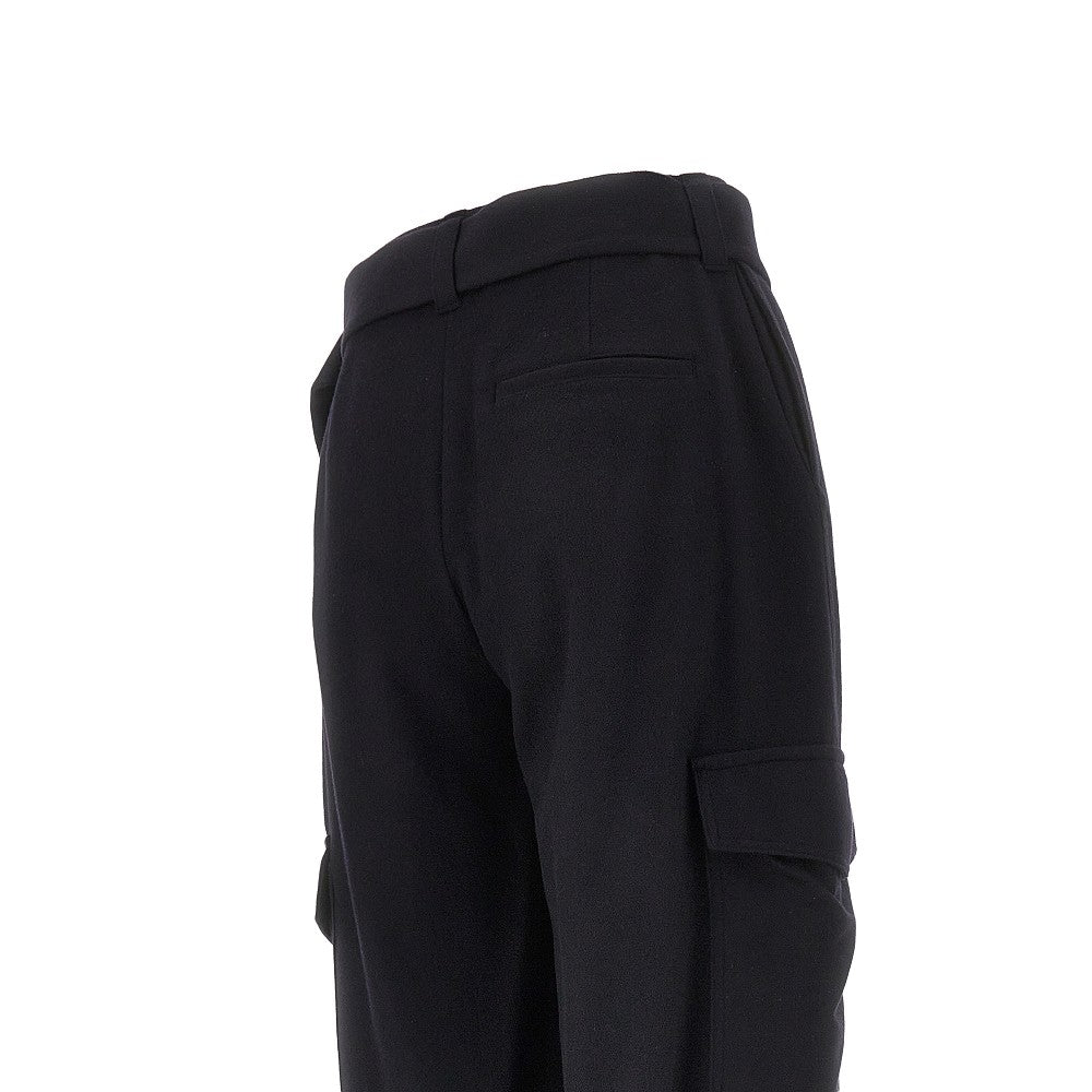 EMPORIO ARMANI 40 wool-blend cloth cargo pants