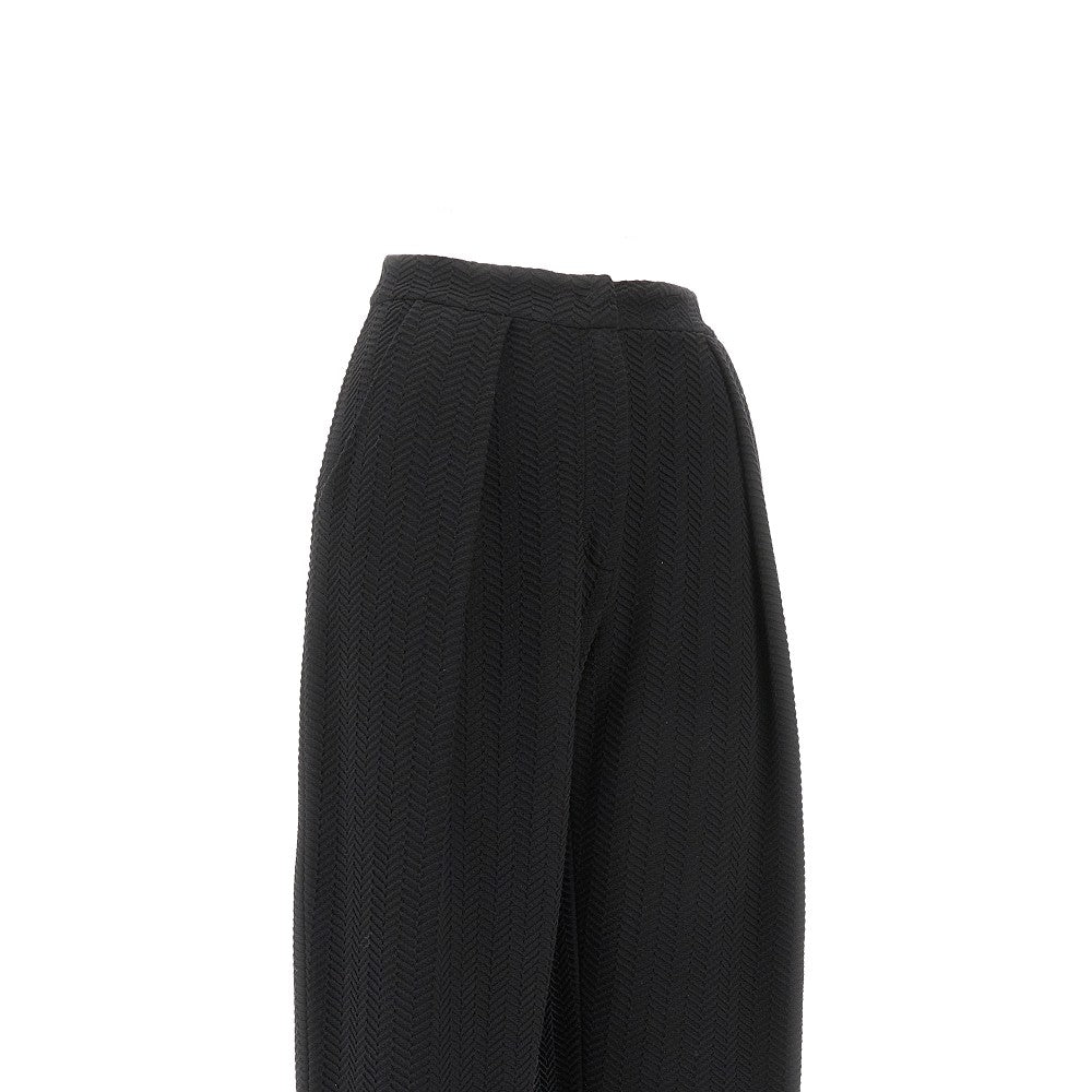 EMPORIO ARMANI 38 embossed jersey pants with dart