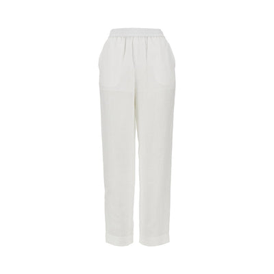 linen pants with elasticated waist