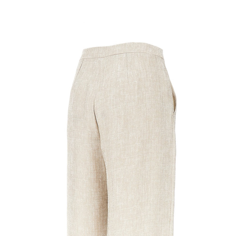 EMPORIO ARMANI 40 icon laminated viscose pants
