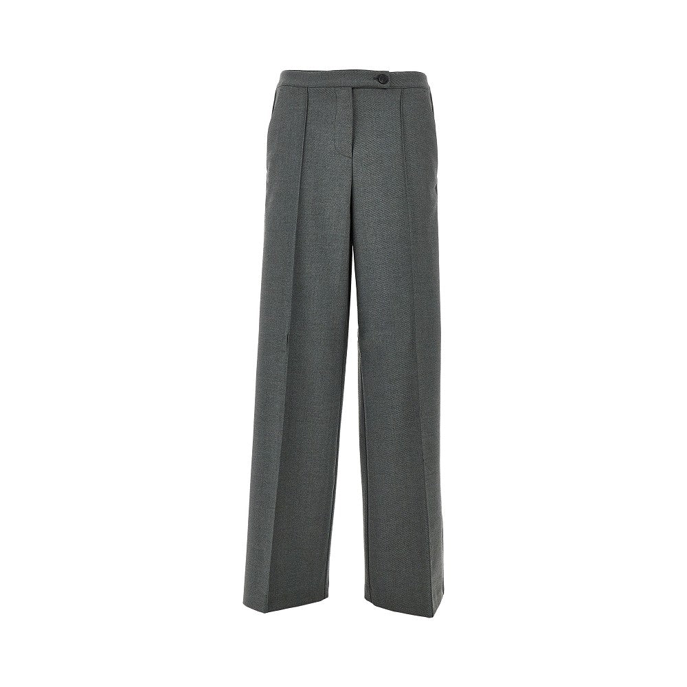 PINKO 38 flannel pants with torchon trimmings