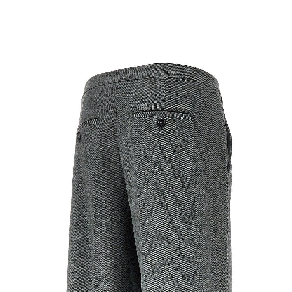 PINKO 38 flannel pants with torchon trimmings